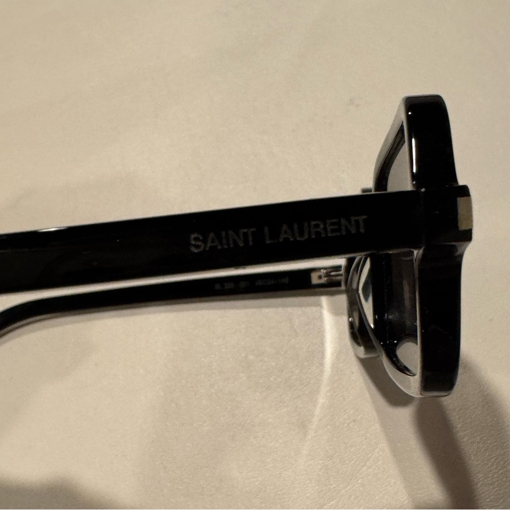 Saint Laurent Square-Frame Acetate Sunglasses Black SL 332 001 Unisex - Picture 8 of 15
